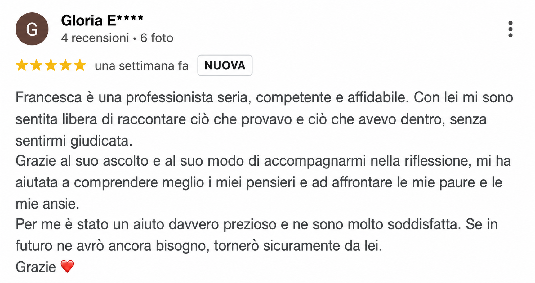 Recensione Gloria