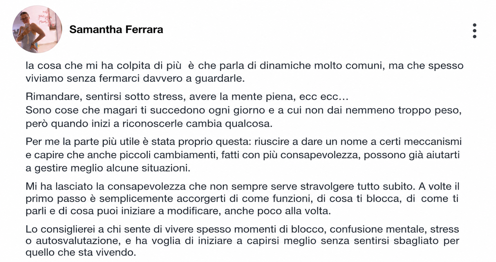 Recensione Samantha